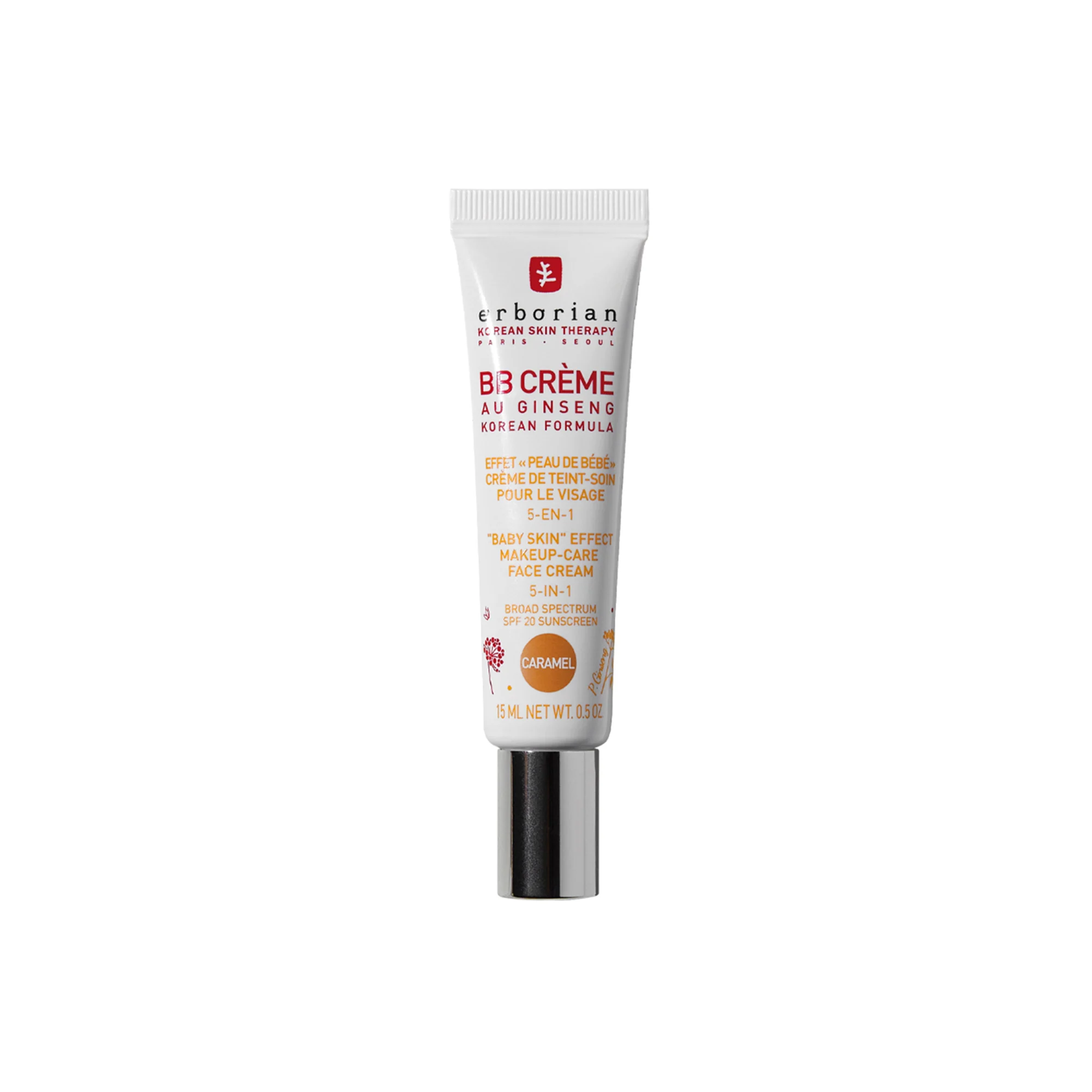 BB Crème au Ginseng - Crème de Teint-Soin 5-en-1 - Effet|- Caramel