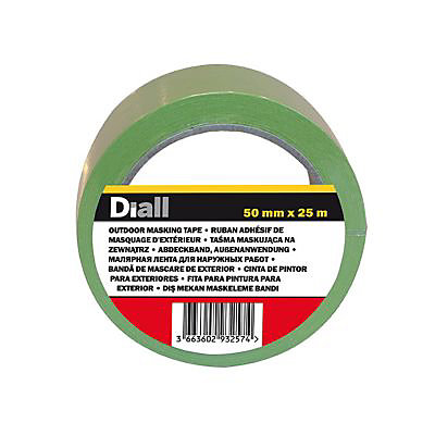 Ruban de masquage extérieur Diall 25 m x 48 mm - 1 rouleau