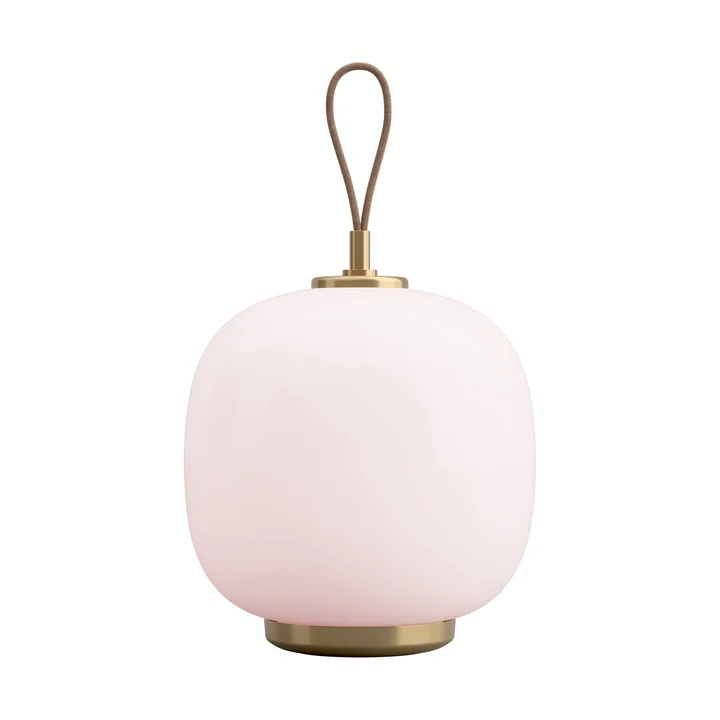 Louis Poulsen - VL45 Radiohus Portable LED Tischleuchte, Messing / glossy pale rose