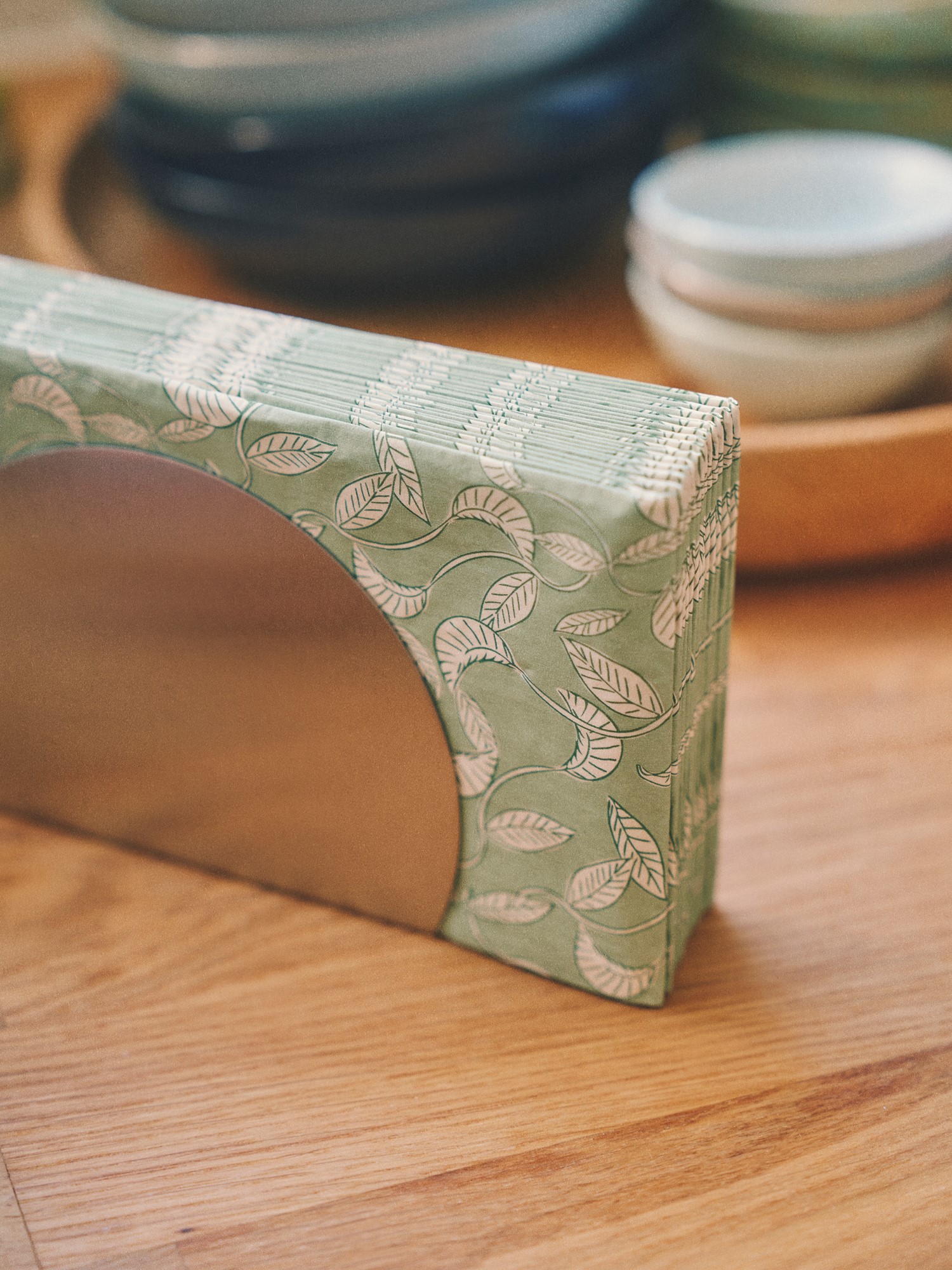 Servietter 40 x 40 cm | Papir. 20 x 10 cm/40 x 40 cm. 16 stk. | Dusty Green