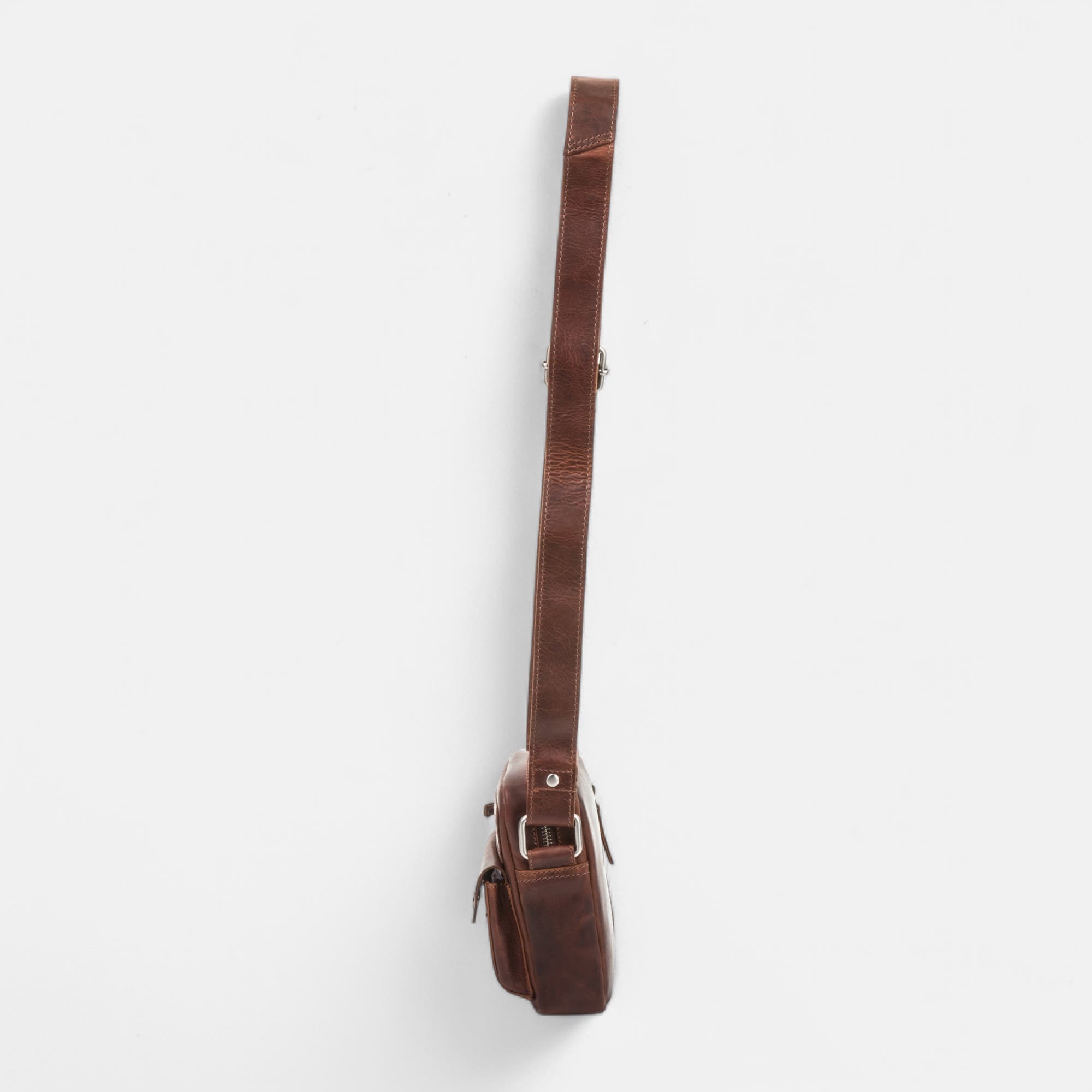 Sac homme en cuir marron