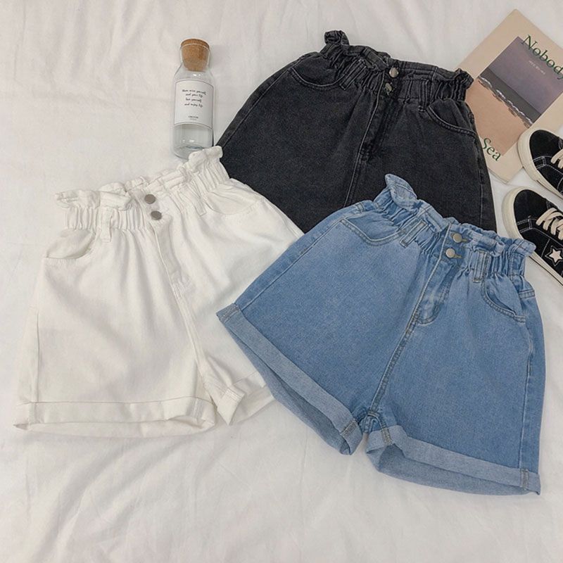 Gilmort - Paperbag Denim Shorts
