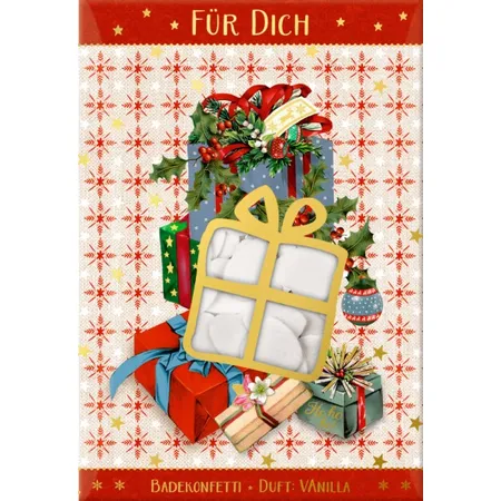 Die Spiegelburg Badekonfetti - Lichterhelle Weihnachtszeit, 1 Stück, 2-fach sortiert