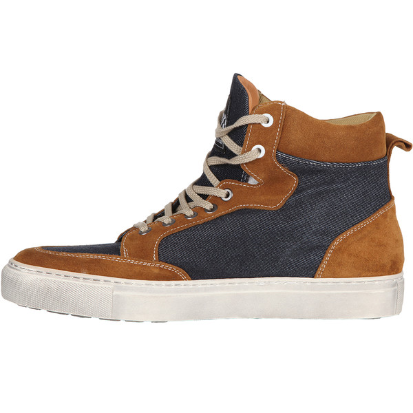 Helstons - Baskets femme Maya Armalith cuir Bleu / Marron