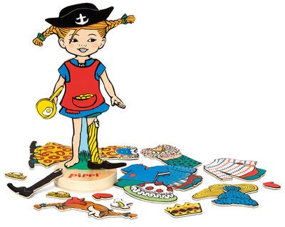 Pippi Magnetisk Dukke Klesskift