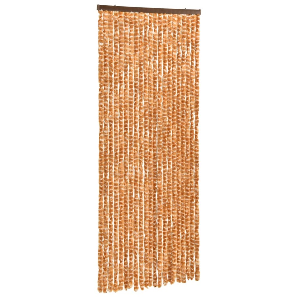 Moustiquaire ocre et blanc 56x185 cm chenille