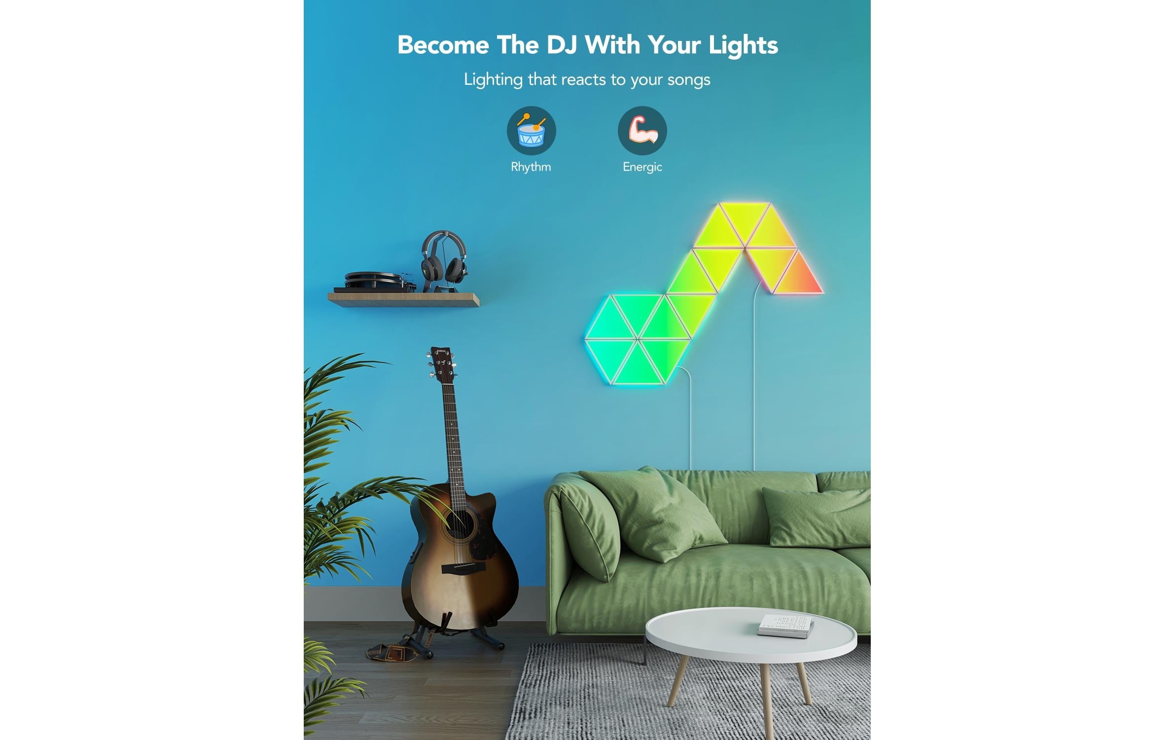 Govee Pendelleuchte »Glide Triangle« Farbwechsler