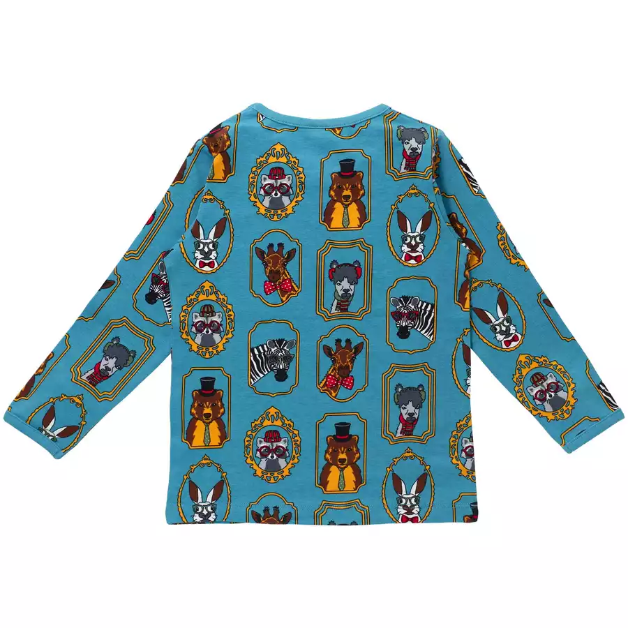 Villervalla Shirt Langarm Gerahmte Tiere FRAMED ANIMALS SKY