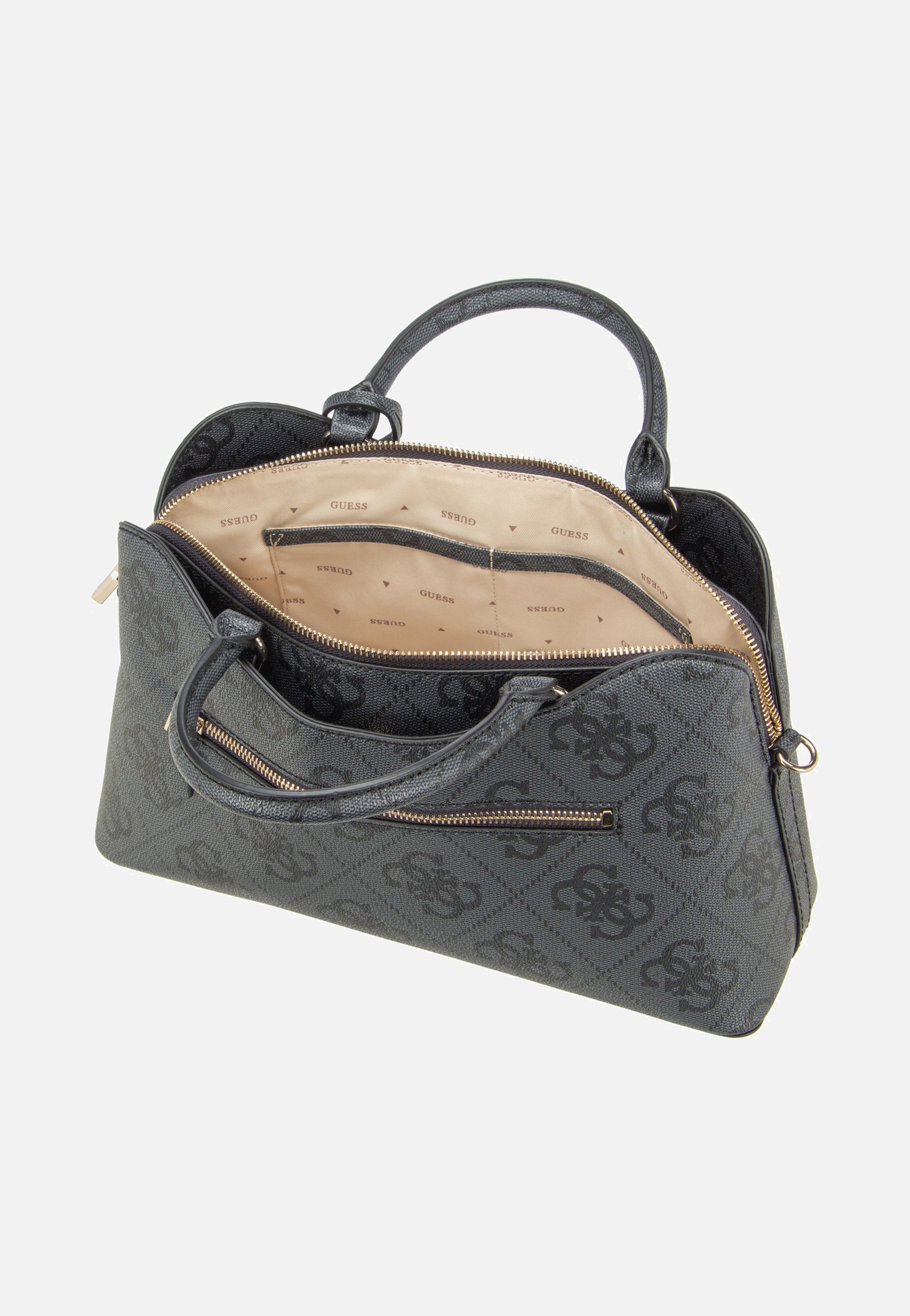 Janie Logo Girlfriend Satchel Coal Logo - Satchel
