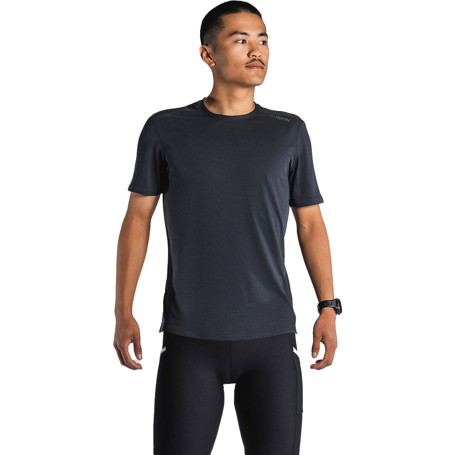Fusion Run Shirt Short Tight Set Men
