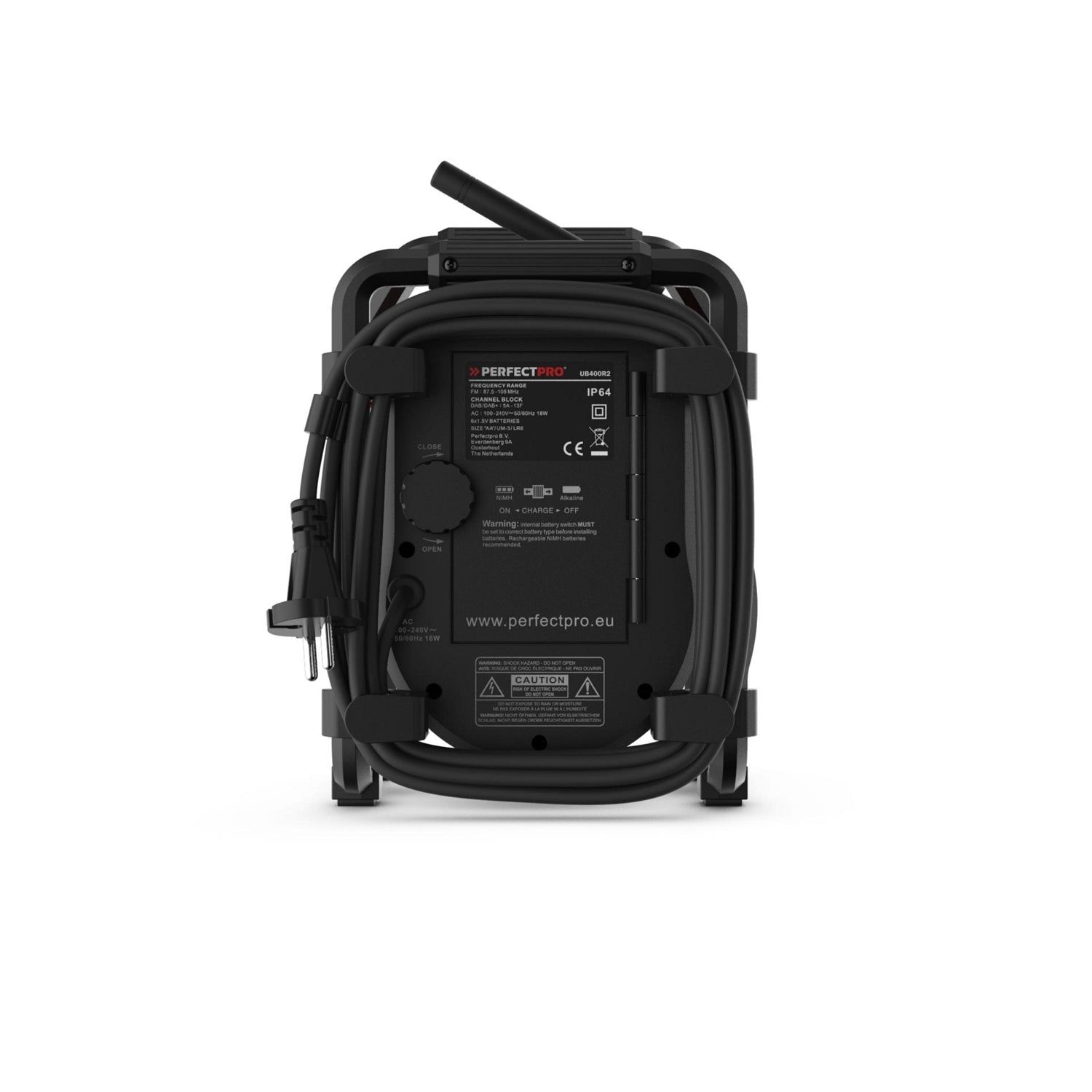 Perfectpro UBOX 400R2 Bouwradio DAB  Bluetooth Oplaadbaar - UB400R2