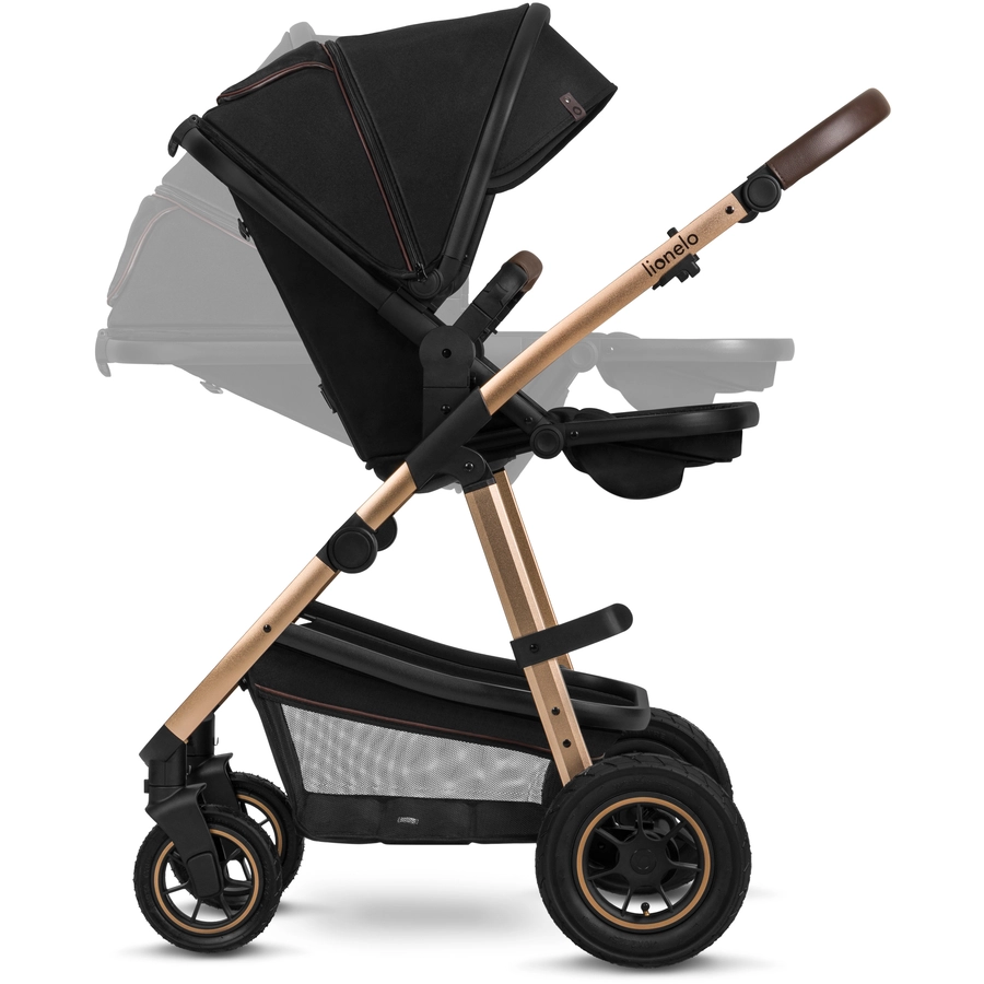 lionelo Kombikinderwagen Amber 2 in 1 Black Onyx