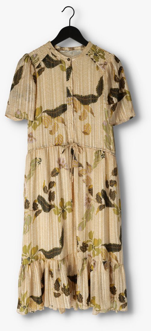SECOND FEMALE gebroken wit second female midi jurk brezza dress