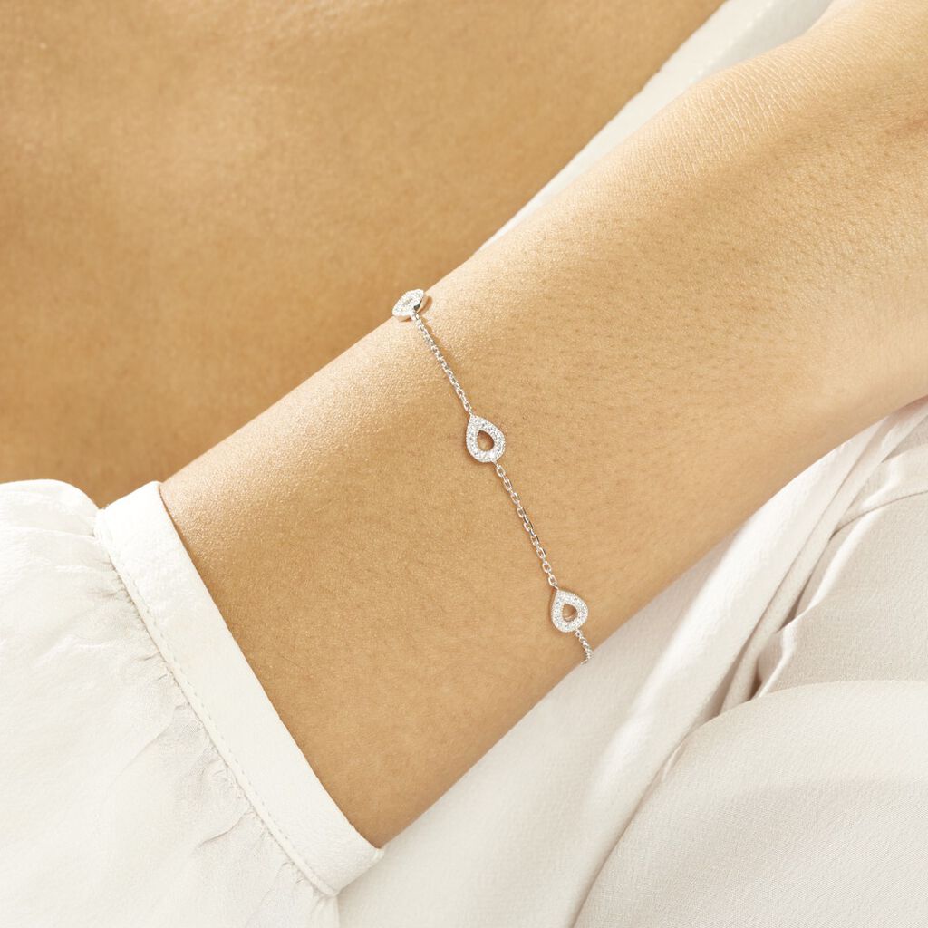 Bracelet Ciara Argent Blanc Oxyde De Zirconium