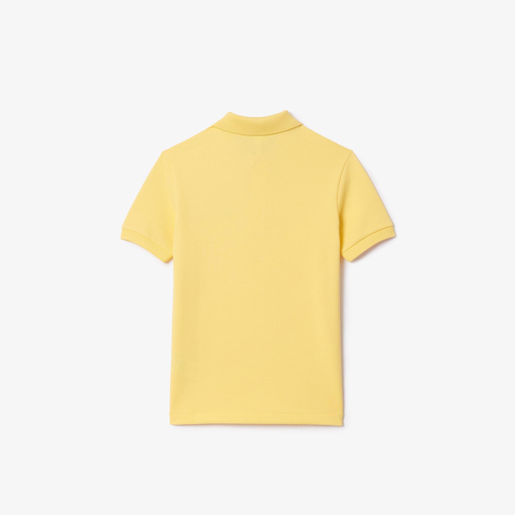 Regular Fit Lacoste-Kinder-Polo aus Petit Piqué Poloshirts - Gelb - Lacoste - Kinder