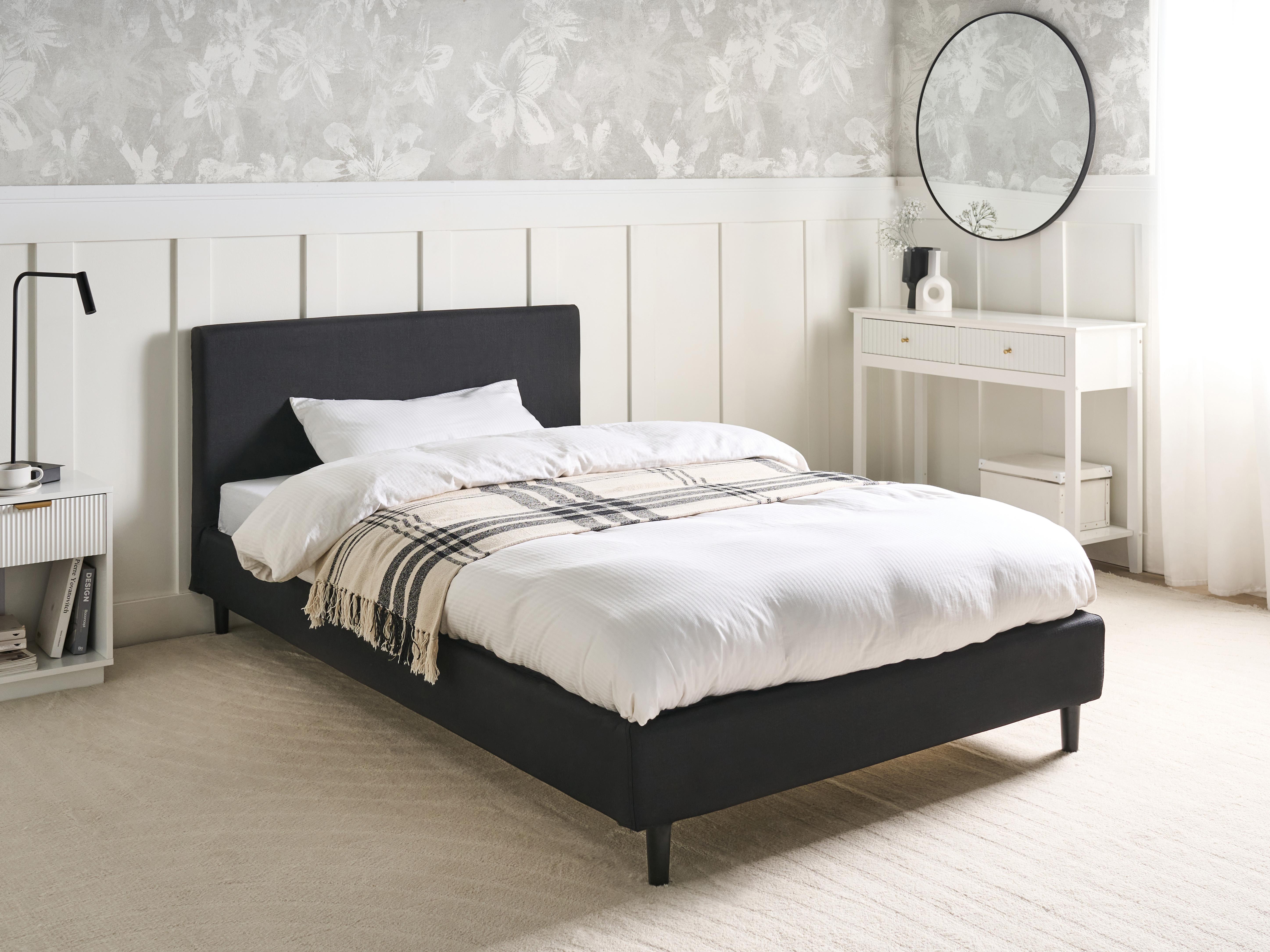 Bed Stof FITOU 120 x 200 cm Zwart