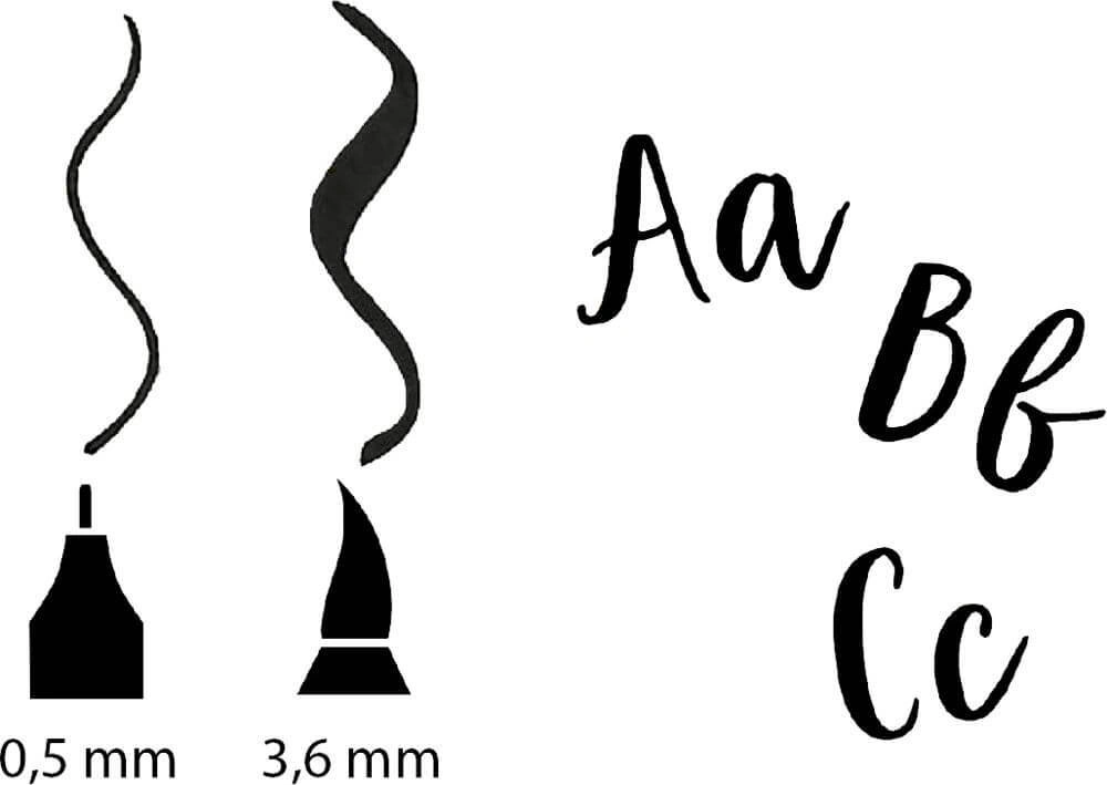 Doppelfaserstifte HANDLETTERING - I LOVE PAPER 8er-Set