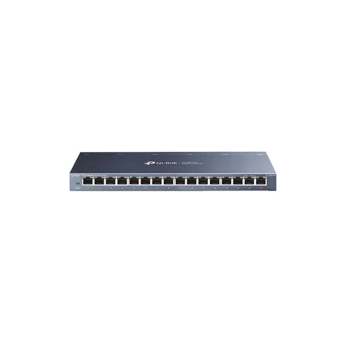 TP-LINK 16-Port desktop switch, Gigabit, plug and play, white