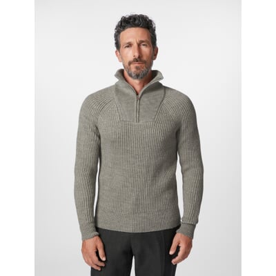 Herren-Stricktroyer, Graumelange