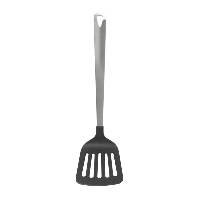 Spatel met sleuf London - zilverkleurig - 31 cm