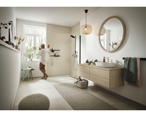 Douchekolom incl. thermostaat hansgrohe Pulsify S chroom 24240000