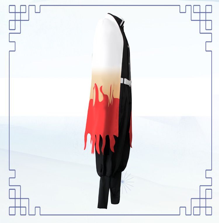 Bloomsoon - Demon Slayer: Kimetsu geen Yaiba Vlam Hashira Kyojuro Rengoku Cosplay Kostuum