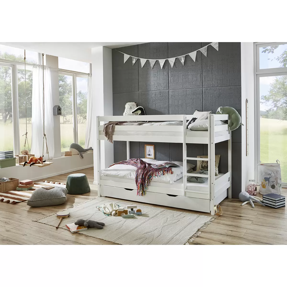 Etagenbett Lupo Best Price 90 x 200 weiss