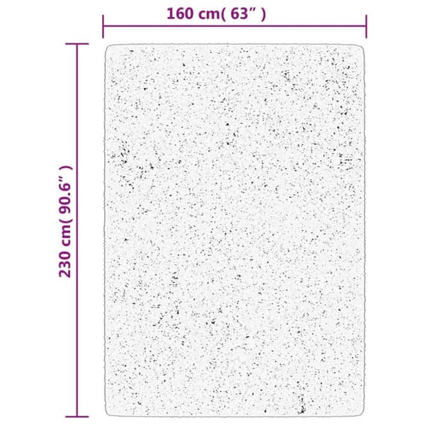 vidaXL Teppe ISTAN med lang luv skinnende utseende grå 160x230 cm