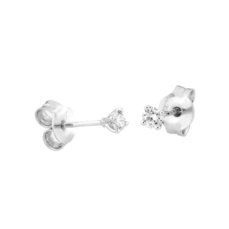 Boucles d'oreilles Femme - Or 18 Carats - Diamant 0,14 Carats