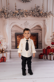 Little boys blouse - beige (excl stropdas)