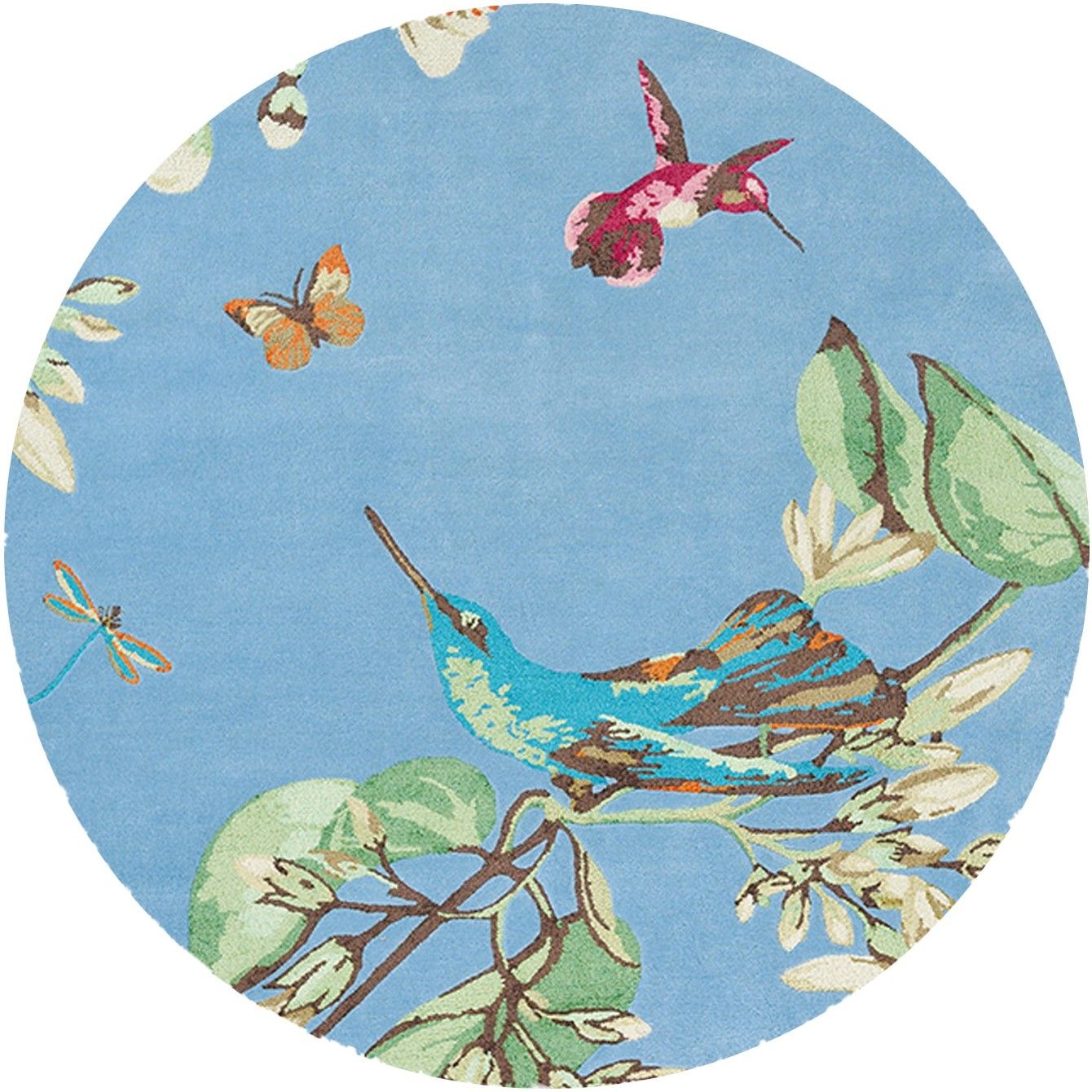 Vloerkleed Blue 37808 Hummingbird  | Wedgwood Home