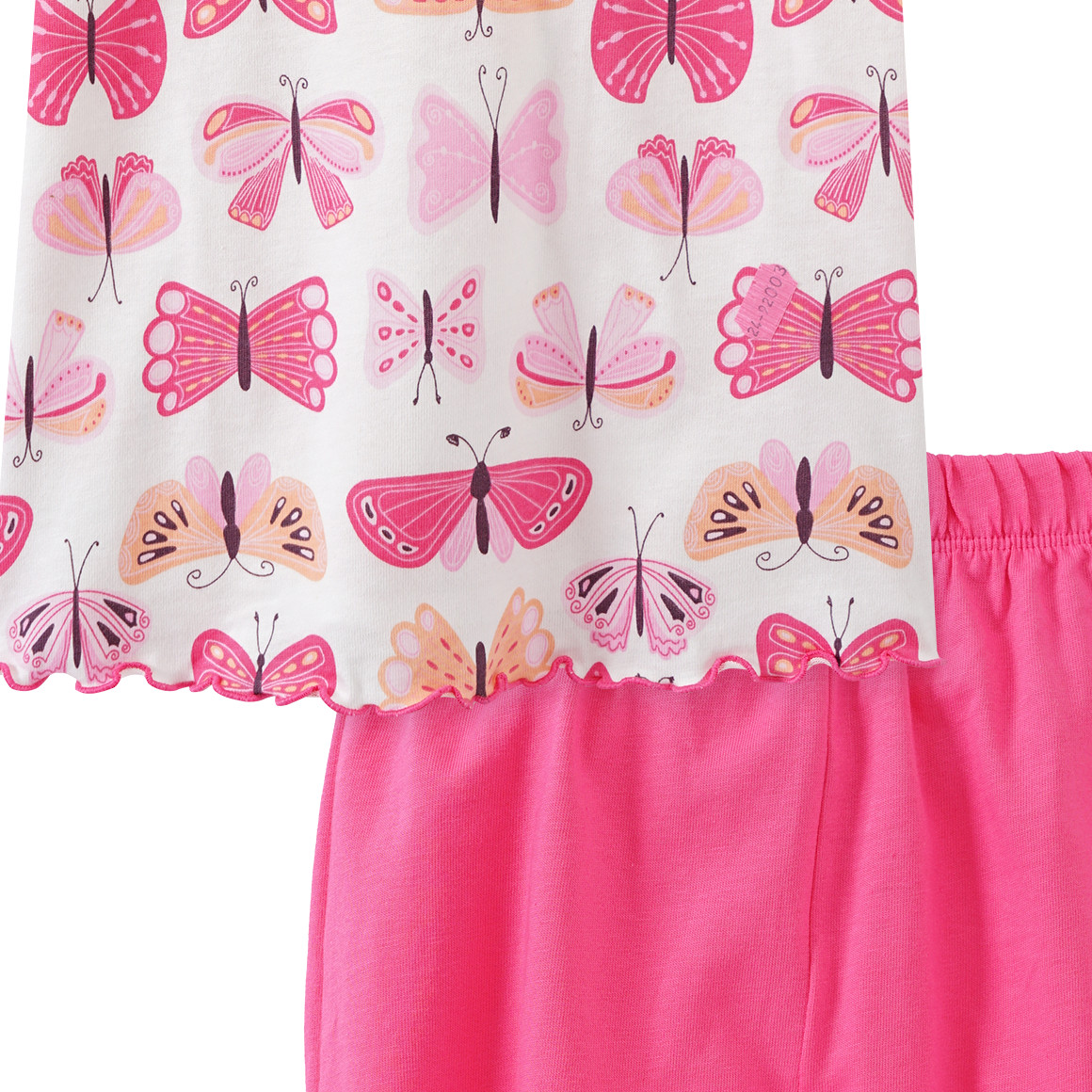 Topomini Baby Shorty mit Schmetterling-Motiven weiss / pink / apricot