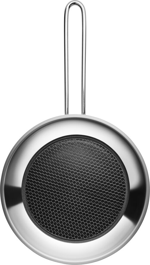 Eva Trio Stainless Steel Stegepande 24 cm Mosaic keramisk Slip-Let® b Polished steel