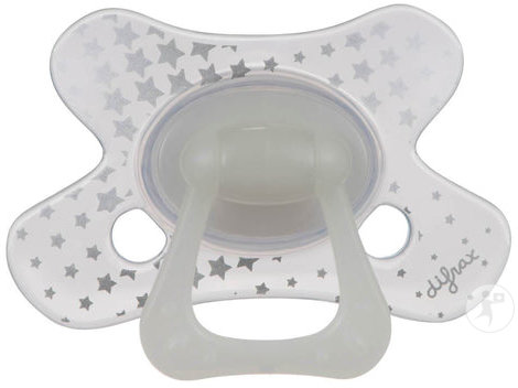 Difrax Sucette Natural 18+ Mois Glow In The Dark 1 Pièce