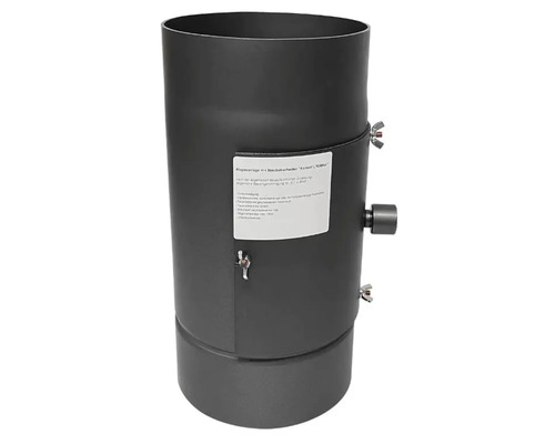 Fijnstoffilter FIREFIX schoorsteenFILTER, rookgasafvoer met inspectieluik ø 150 mm, 30 cm lang, zwart