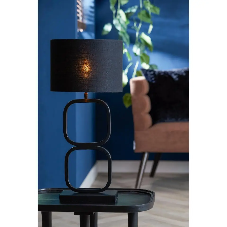 Lampvoet Lutika - Zwart - 23x11,5x46cm