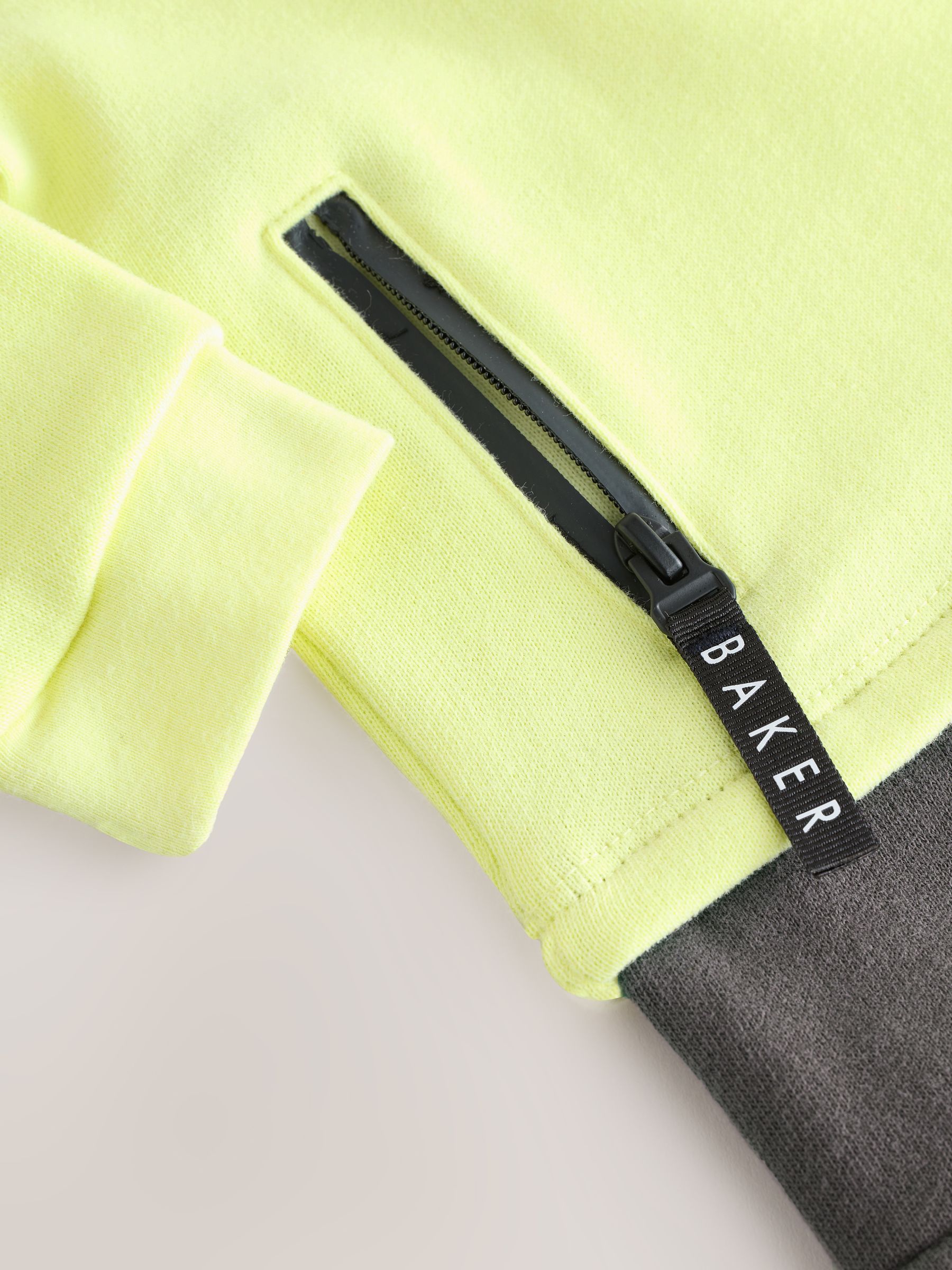 Baker by Ted Baker Yellow and Charcoal Graphic Print Romper