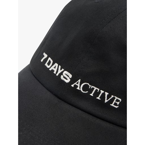 7 DAYS Active Logo Cap, Black, One size