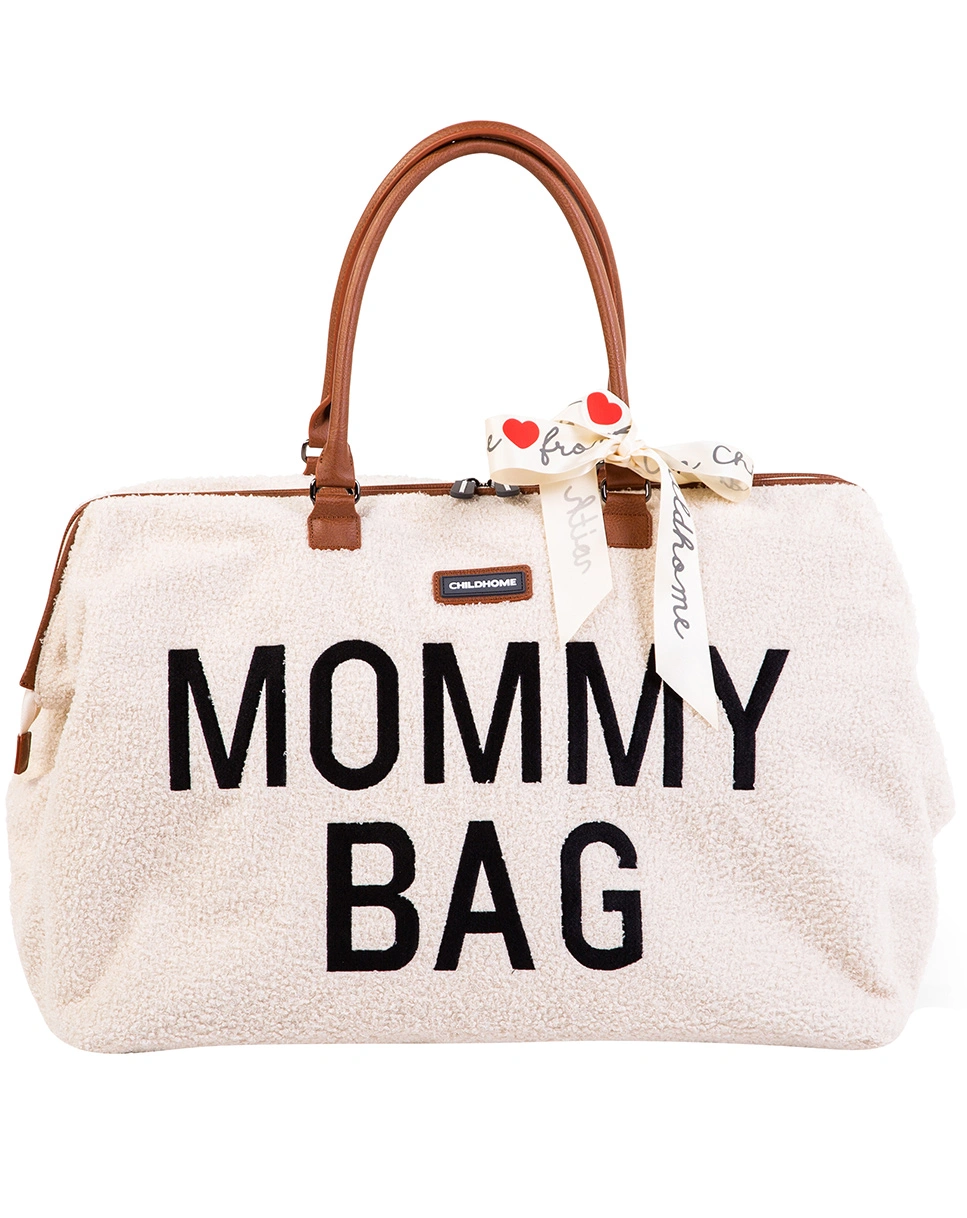 Wickeltasche MOMMY BAG TEDDY (55x30x40) in beige