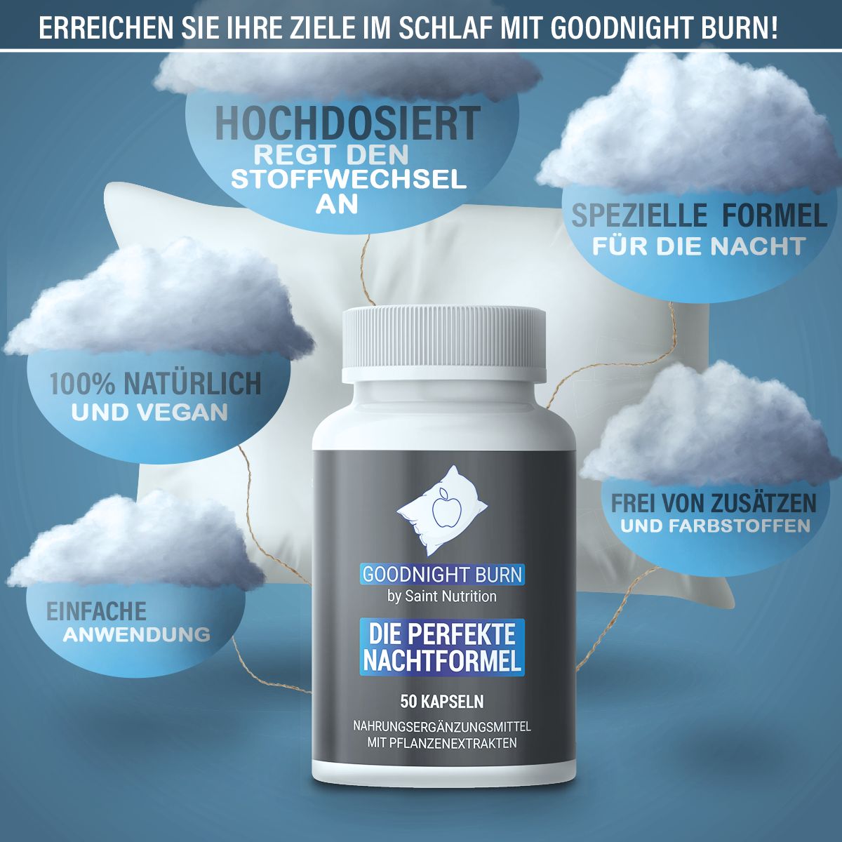 Saint Nutrition® | Good Night Burn Abnehm-Kapseln