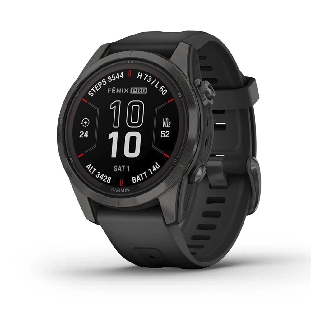 Garmin fenix 7S Pro Sapphire Solar Edition Smartwatch Schwarz/Carbongrau 42mm