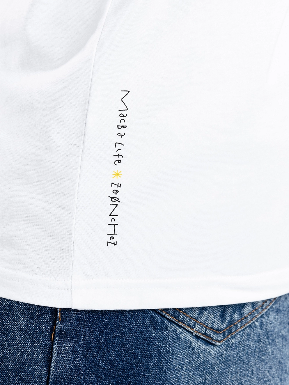 Macba Life Menu T-Shirt white/blsck/yellow