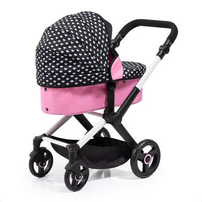 Bayer Design Xeo Dukkevogn, Svart/Rosa