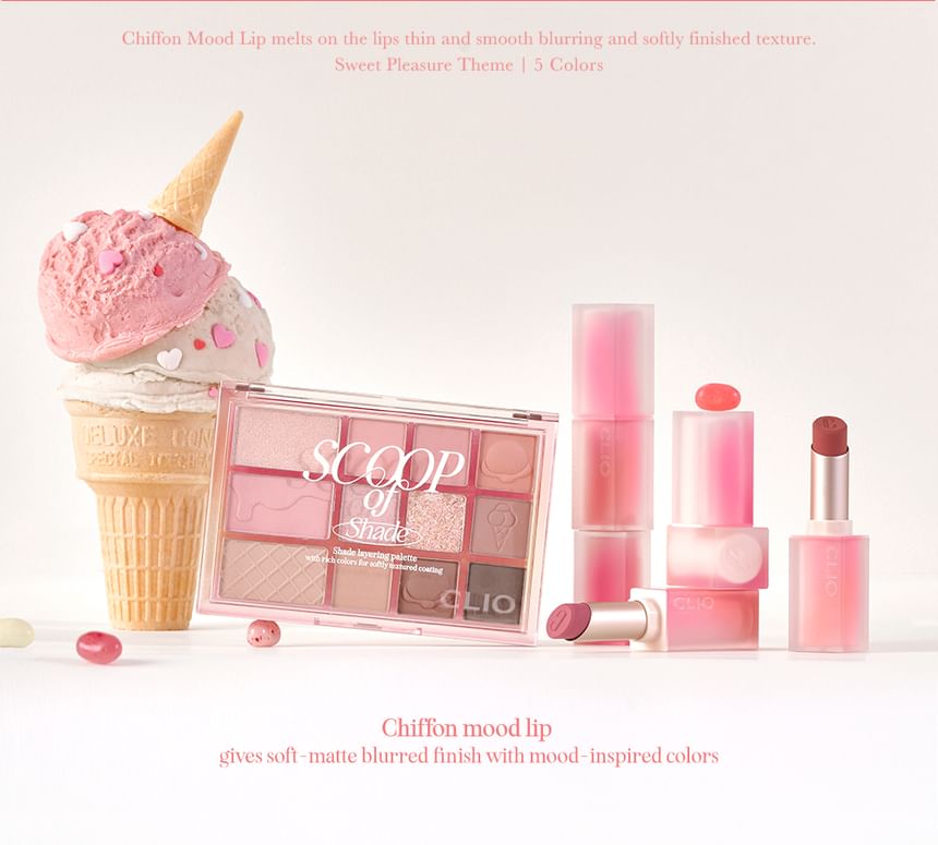 CLIO - Chiffon Mood Lip Sweet Pleasure Edition - 5 kleuren