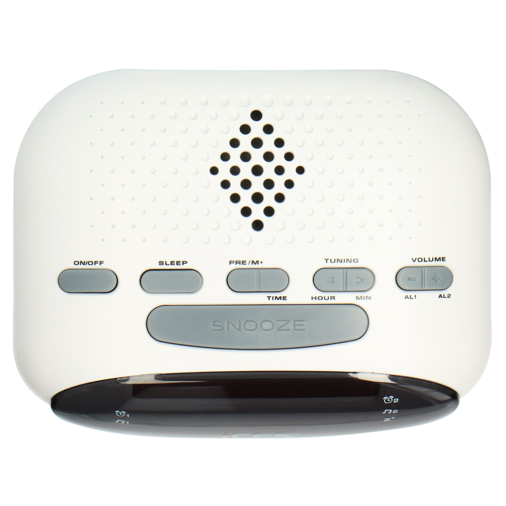 Ices ICR-210 FM wekkerradio - White