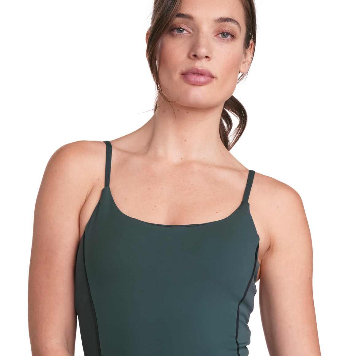Gina Sports Damen Sport-Top aus Funktionsmaterial dunkelgrün