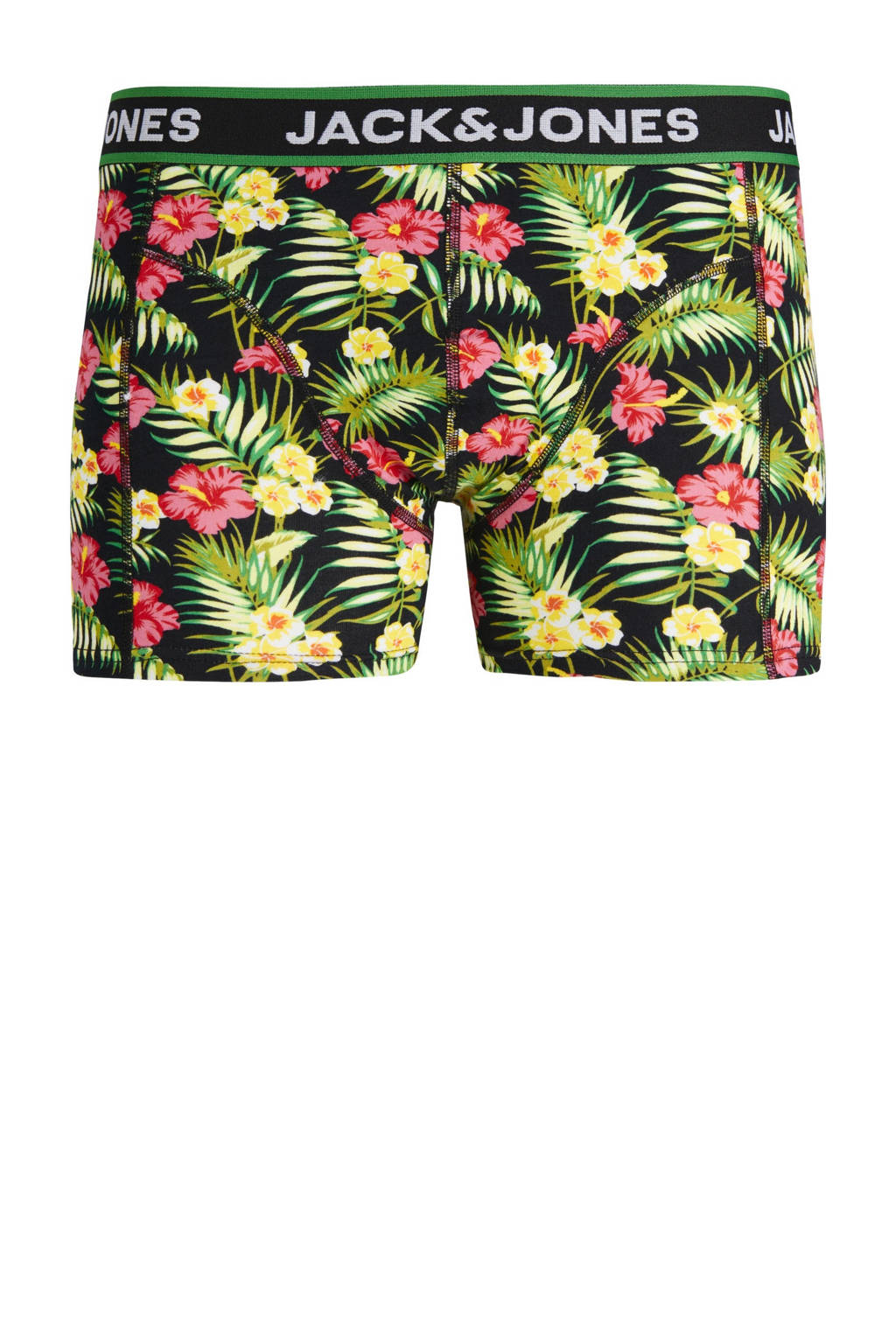 boxershort JACPINK FLOWERS - set van 3 zwart/groen/geel