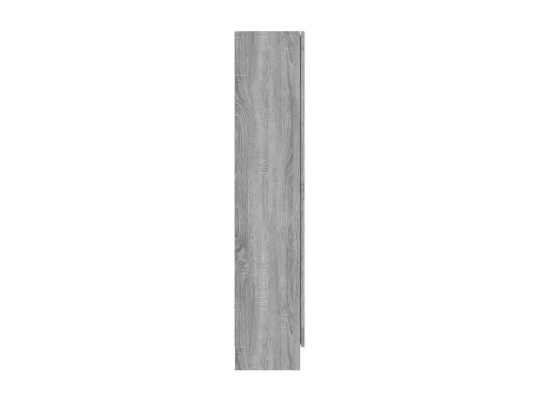 Armoire à vitrine Sonoma gris 82,5x30,5x150cm Bois d'ingénierie