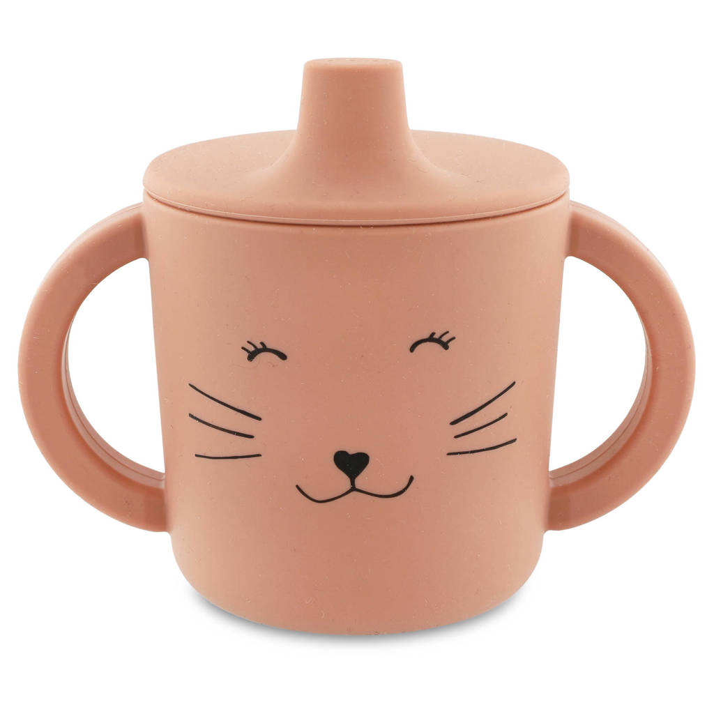 drinkbeker Mrs. Cat roze