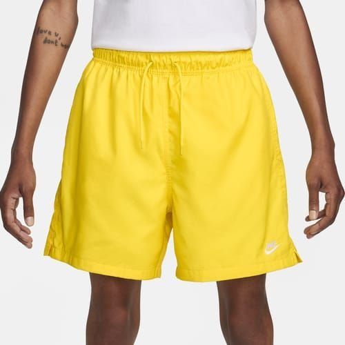 Nike Short Club Woven Flow - Jaune/Blanc